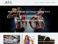 Tablet Screenshot of healthandfitnessvitality.com